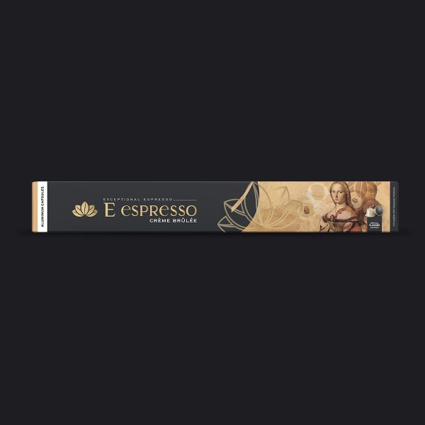 E espresso كريم برولي كابسولات الألومنيوم